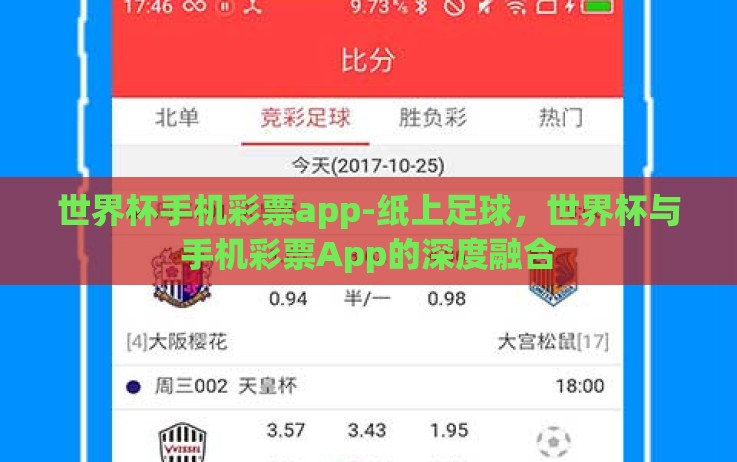世界杯手机彩票app-纸上足球,世界杯与手机彩票App的深度融合 世界杯手机彩票app-纸上足球,世界杯与手机彩票App的深度融合