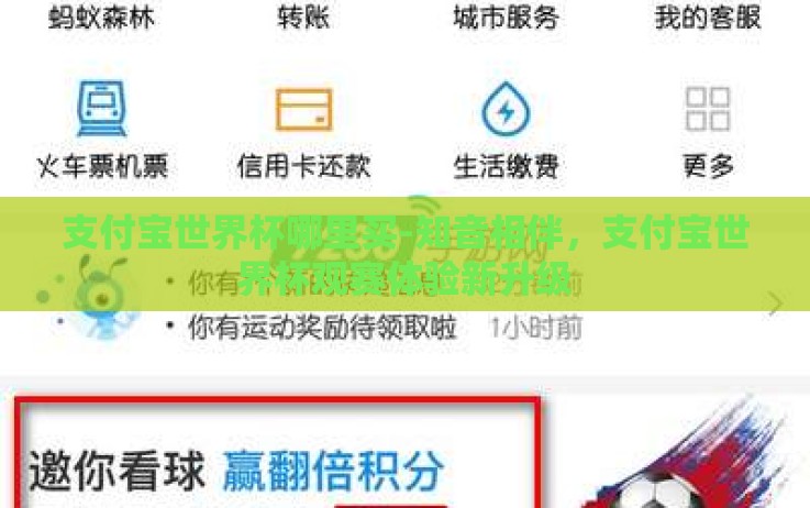 支付宝世界杯哪里买-知音相伴,支付宝世界杯观赛体验新升级 支付宝世界杯哪里买-知音相伴,支付宝世界杯观赛体验新升级