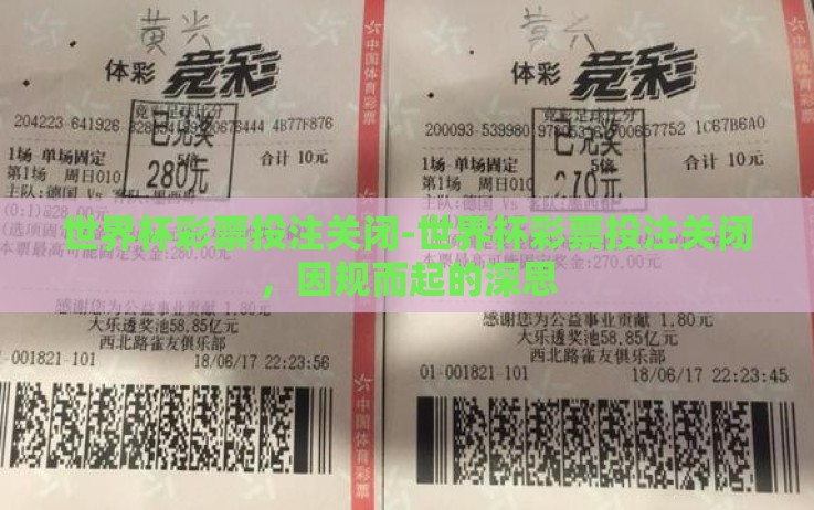 世界杯彩票投注关闭-世界杯彩票投注关闭,因规而起的深思 世界杯彩票投注关闭-世界杯彩票投注关闭,因规而起的深思
