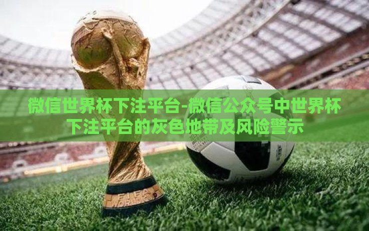 微信世界杯下注平台-微信公众号中世界杯下注平台的灰色地带及风险警示 微信世界杯下注平台-微信公众号中世界杯下注平台的灰色地带及风险警示
