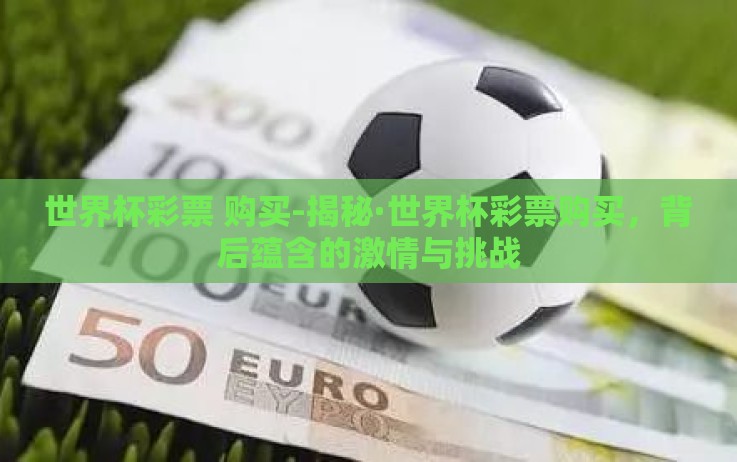 世界杯彩票 购买-揭秘·世界杯彩票购买,背后蕴含的激情与挑战 世界杯彩票 购买-揭秘·世界杯彩票购买,背后蕴含的激情与挑战