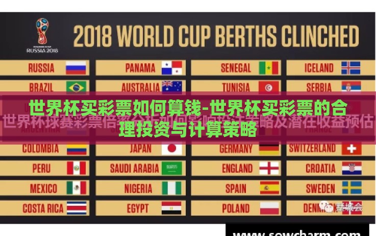 世界杯买彩票如何算钱-世界杯买彩票的合理投资与计算策略 世界杯买彩票如何算钱-世界杯买彩票的合理投资与计算策略