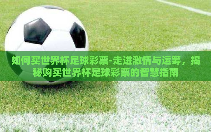 如何买世界杯足球彩票-走进激情与运筹,揭秘购买世界杯足球彩票的智慧指南 如何买世界杯足球彩票-走进激情与运筹,揭秘购买世界杯足球彩票的智慧指南